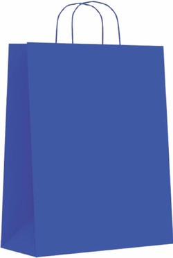 C/50 BOLSAS CELULOSA BLANCA COLOR BLAU 32X14X40CM L