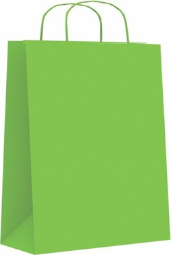 C/50 WHITE CELLULOSE BAGS PISTACHIO COLOR 18X8X24CM XS