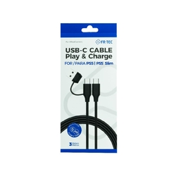 Cable Play & Charge USB-C 3m FR-TEC Ps5