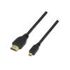 AISENS - CABLE MICRO HDMI ALTA VELOCIDAD / HEC, A/M-D/M, NEG