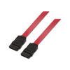 AISENS - CABLE SATA III DATOS 6G DATOS, ROJO, 0.5M