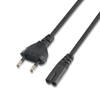 AISENS - CABLE ALIMENTACION FORMA 8, CEE7/16/M-C7/H, NEGRO,