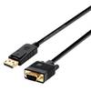 AISENS - CABLE CONVERSOR DISPLAYPORT A VGA, DP/M-VGA/M, NEGR