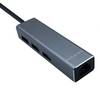 Hub Usb Aisens A109-0396 Gris + Adaptador Lan 1*Usb Tipo-C
