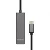 Hub Usb Aisens A109-0403 Gris Conectores 1*Usb Tipo-C Macho