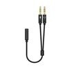 Adaptador Aisens A128-0418/ Jack 3.5 Hembra 2X Jack 3.5 Mach