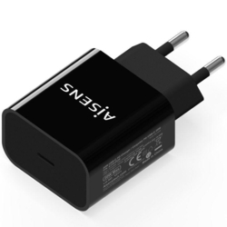 Cargador De Pared Aisens A110-0538/ 1Xusb Tipo-C Pd3.0/ 20W/