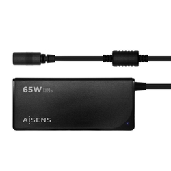 Cargador De Portátil Aisens Aslc-65Wauto-Bk/ 65W/ Automático