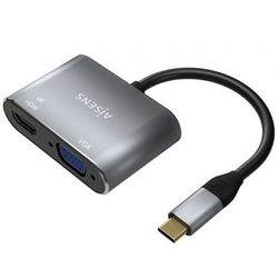 Adaptador Usb Tipo-C Aisens A109-0627/ Hdmi Hembra Vga Hembr