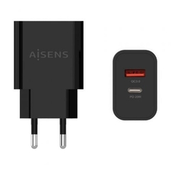 Cargador De Pared Aisens A110-0682/ 1Xusb Tipo-C/ 1X Usb/ 20