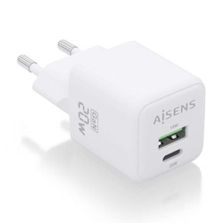 Cargador Gan De Pared Aisens Asch-20W2P010-W/ 1Xusb Tipo-C/