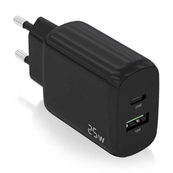 Cargador De Pared Aisens A110-0759/ 1Xusb Tipo-C/ 1Xusb/ 25W