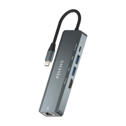 Docking Usb Tipo-C Aisens Asuc-5P011-Gr/ 1Xhdmi/ 2Xusb/ 1Xrj