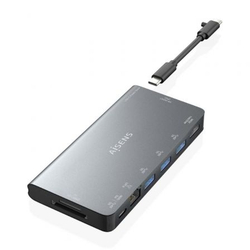 Docking Usb Tipo-C Aisens Asuc-8P015-Gr/ 1Xhdmi/ 3Xusb/ 1Xrj