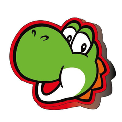Cojin 3D Yoshi Super Mario Bros