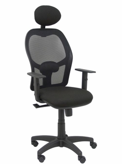 CHAISE ALOCEN MALLA NEGRA ASIENTO BALI NOIR BRAZOS REGUL.