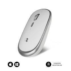 Ratón Optico Inalámbrico Wireless Mini Mouse Silver