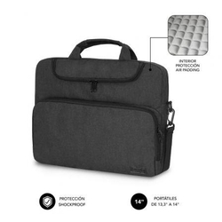 Maletín Subblim Air Padding Para Portátiles Hasta 14/ Gris