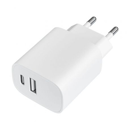 Cargador De Pared Leotec Lecsph20W2W/ 1X Usb Tipo-C/ 1X Usb/