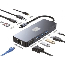Docking Usb Tipo-C Leotec Leds03/ 3Xusb/ 1Xusb Tipo-C Pd/ 1X