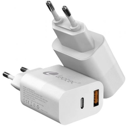 Cargador De Pared Leotec Lecsph20W2W2/ 1Xusb Tipo-C/ 1Xusb/