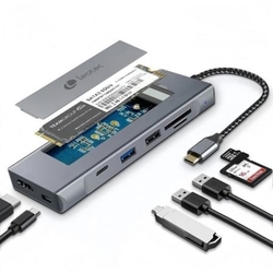 Docking Usb Tipo-C Leotec Leds07/ Ranura Ssd M.2/ 2Xusb/ 1Xu