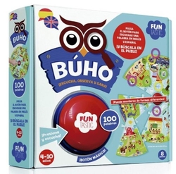 PUZZLE BUTTON OWL 100 WORDS