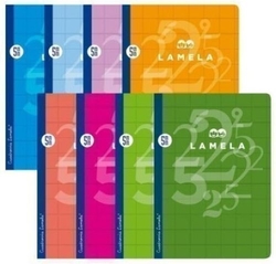 LIBRETA A4 50H 70G CUADROVIA 5MM CORES FORNECIDOS