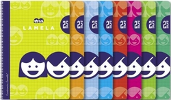 CADERNO ESPIRAL Fº 80H 70G 2,5MM QUADRICULADO CAPA BASICA
