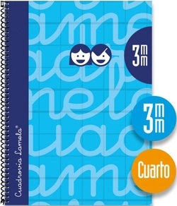 CAHIER SPIRALE 4º 80H 90G 3MM BLEU CUADROVIA EXTRADURA