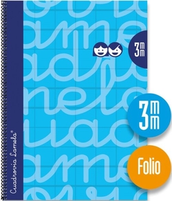 CAHIER SPIRALE Fº 80H 90G 3MM BLEU CUADROVIA EXTRADURA