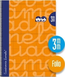CADERNO ESPIRAL Fº 80H 90G 3MM LARANJA QUADRICULADO EXTRADURA