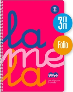 CADERNO ESPIRAL Fº 80H 90G 3MM COR-DE-ROSA QUADRICULADO PP.