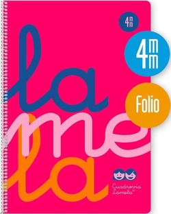 CADERNO ESPIRAL Fº 80H 90G 4MM ROSA CUADROVIA PP.