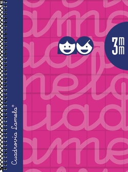 CADERNO ESPIRAL 4º 80H 90G 3MM FUCSIA QUADRICULADO EXTRADURA