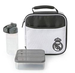PORTA ALIMENTOS TERMICO + BOTELLA + TUPPER REAL MADRID