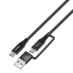 Cable Coolbox Carga Mas Datos Micro Usb - C 60W 1.2M Adaptad