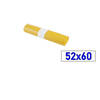 PACK/25 TRASH BAGS 52X60 YELLOW 80 GAUGE