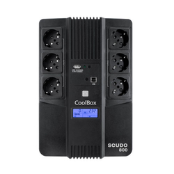 Sai 800Va Coolbox Scudo3 Lcd Negro