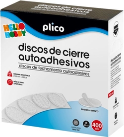 DISCOS DE TANCAMENT TEXTIL AUTOADHEIVOS BLANC 20MM/400 UNID.