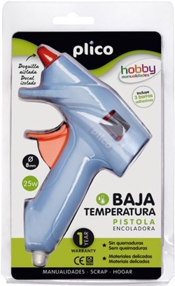 PISTOLA TERMOFUSIBLE MINI 25W BAJA TEMPERATURA