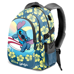 Mochila Lifestyle Stitch Disney 44M Adaptable