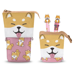 Portatodo Shiba + Boligrafo 10 Colores + Boligrafo Borrable