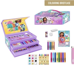 COLORING STATIONERY SET BRIEFCASE GABBYS DOLLHOUSE