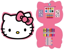 SET PAPELERIA COLOREABLE CAIXA HELLO KITTY