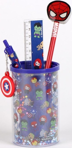 SET DE PAPELERIA PORTA LÁPIS AVENGERS