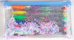 ESTOJO COM 6 CANETAS DE GEL DISNEY STITCH