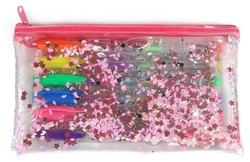 PORTATODOS CON 6 BOLIGRAFO DE GEL MINNIE MOUSE