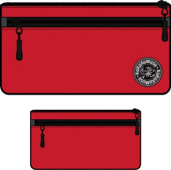 DOUBLE CARTOOL SNOW RED MELANGE 22X13X4CM
