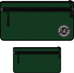 PORTATODO DOBLE SNOW GREEN MELANGE 22X13X4CM